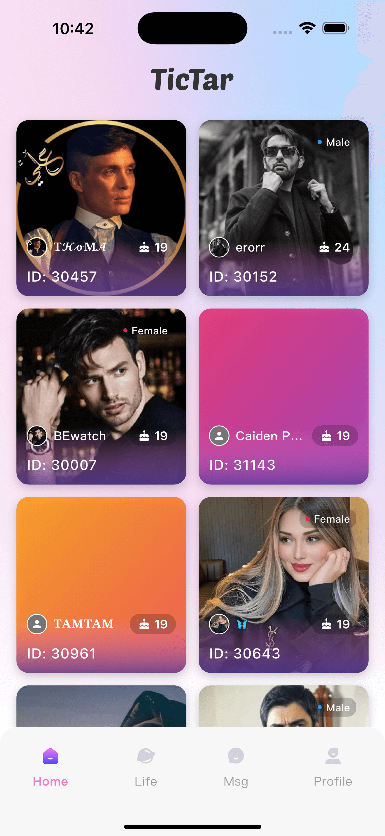 Tictar App Screenshot